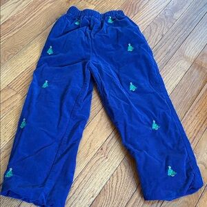 Anavini Hand Smocked 4T Corduroy Christmas Tree Pants